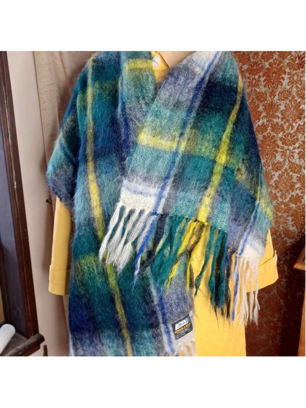 Vintage Mohair and Wool Scarf/ Shawl St.Michael.